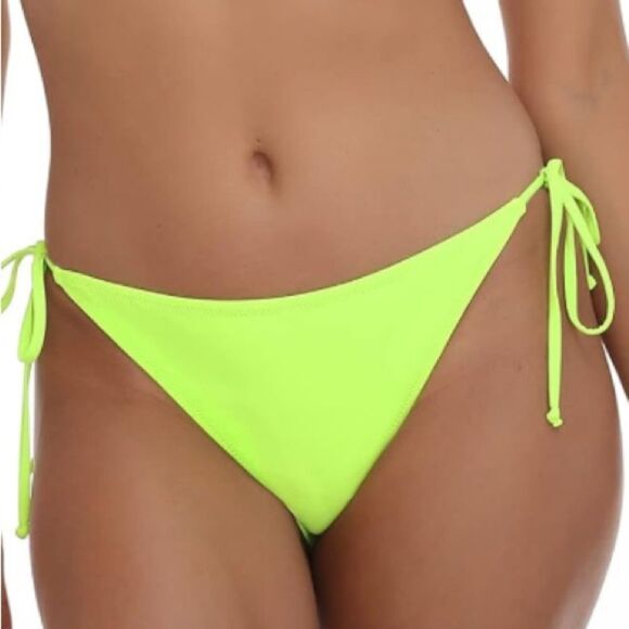 Relleciga Lime Green Bikini Swim Bottoms, Size XL, NWT - Picture 1 of 10